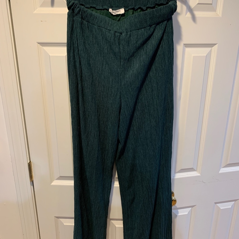 Green Wide Leg Pants